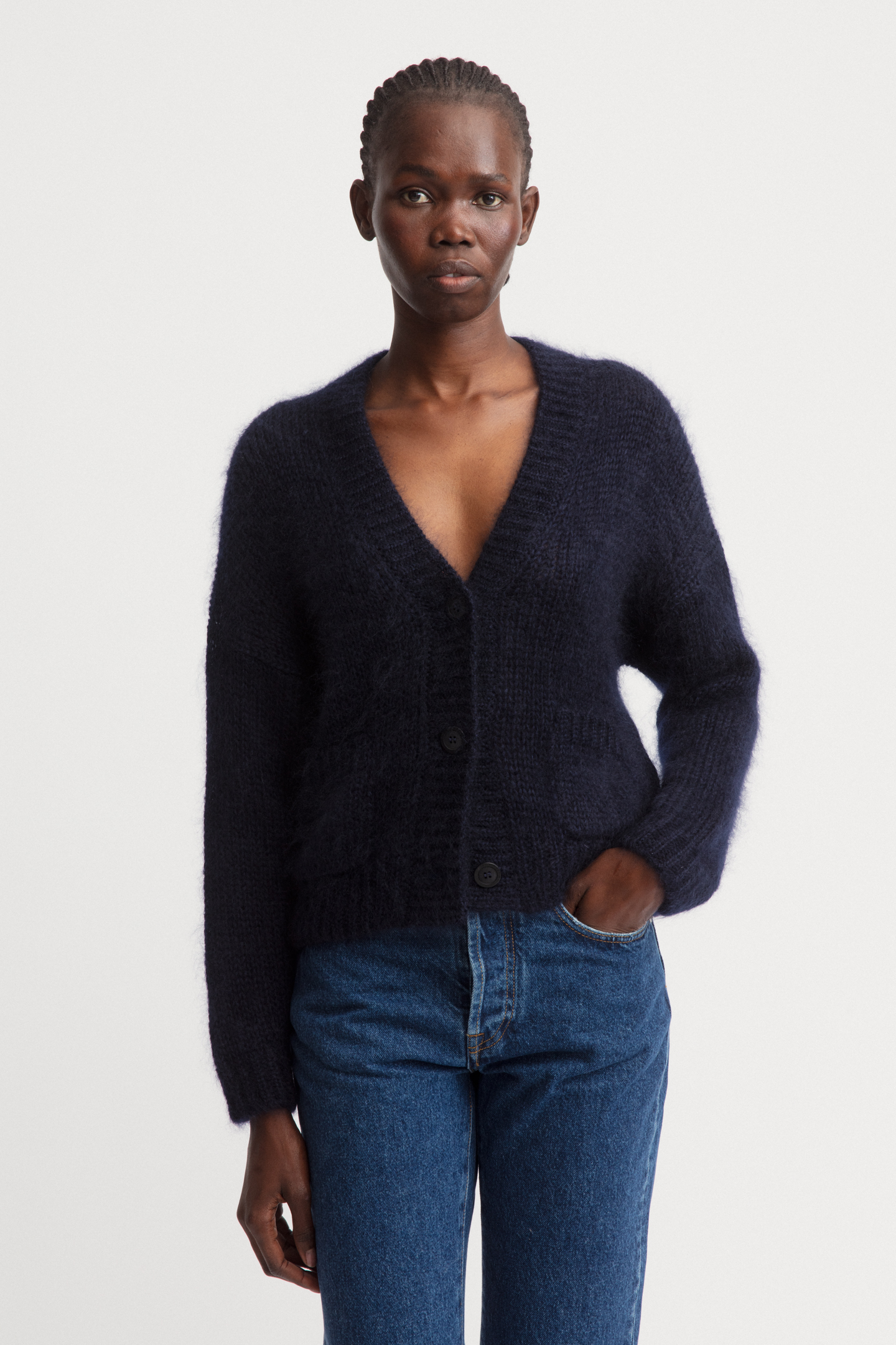 Mohair-Seide Cardigan