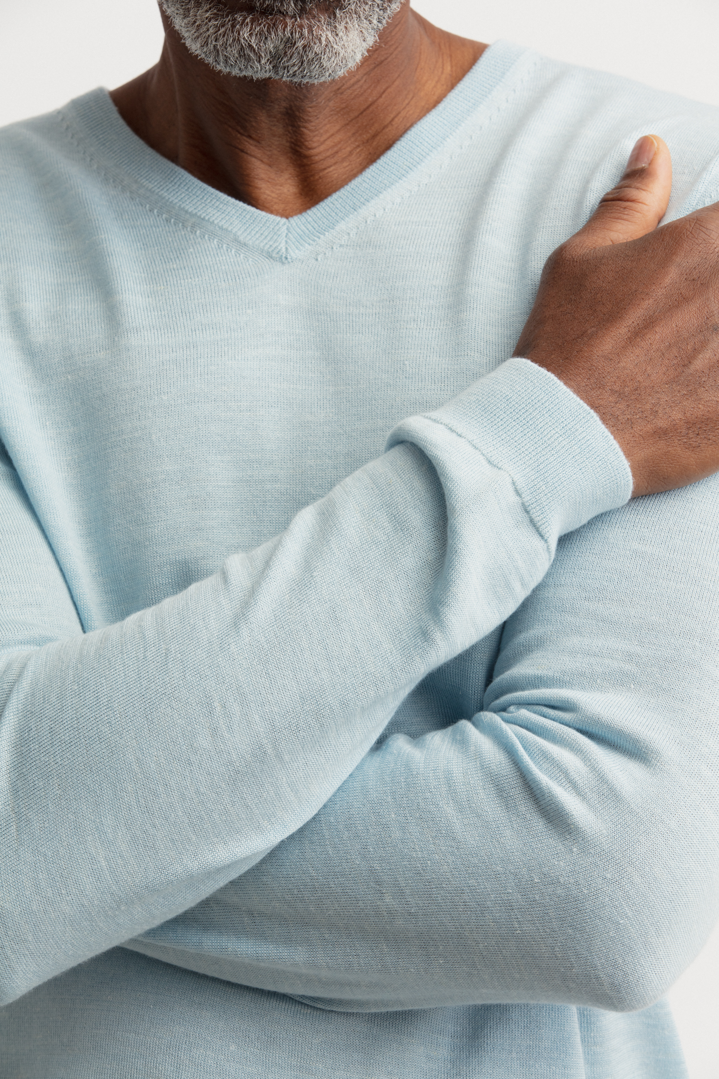 Merino-Seide-Leinen Pullover