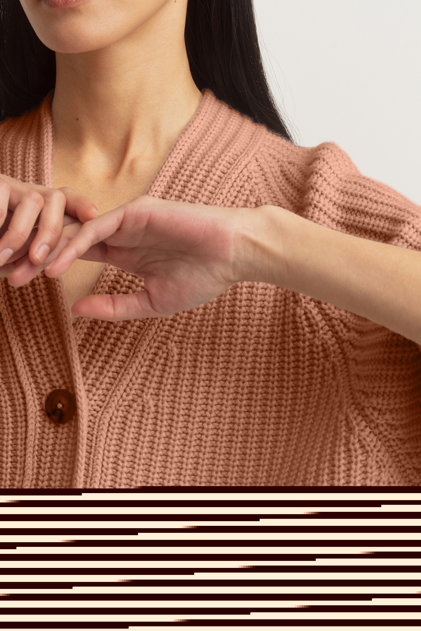 Stonewashed Cashmere Cardigan