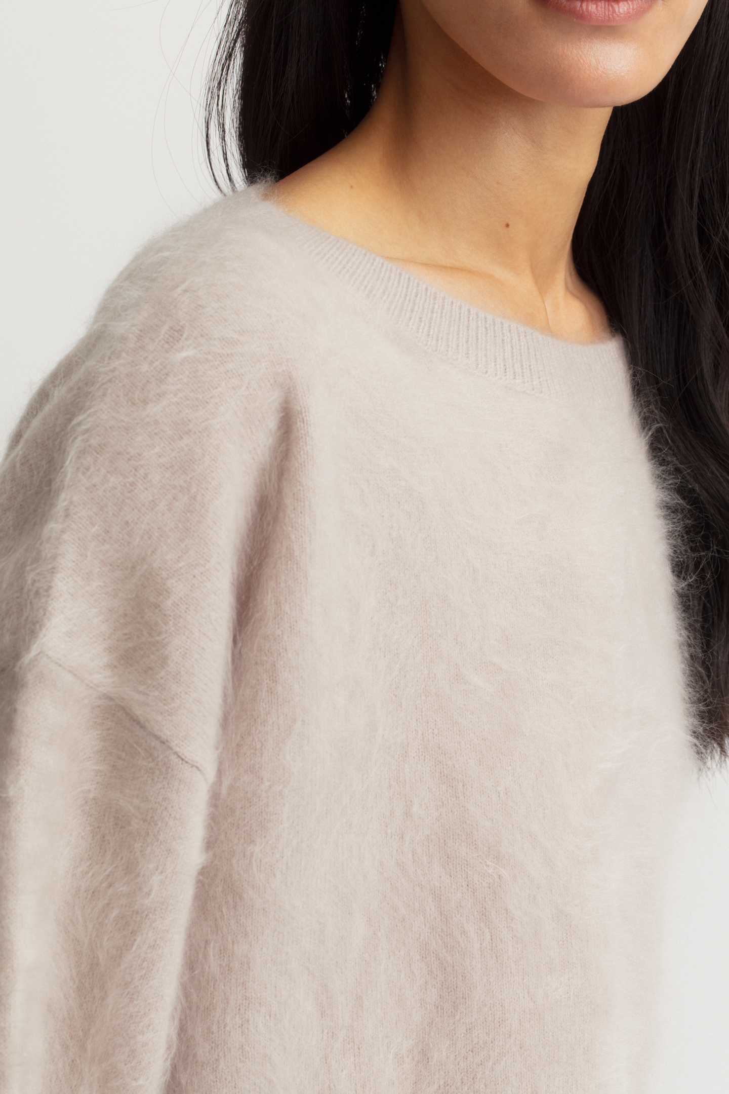 Brushed Cashmere Pullover