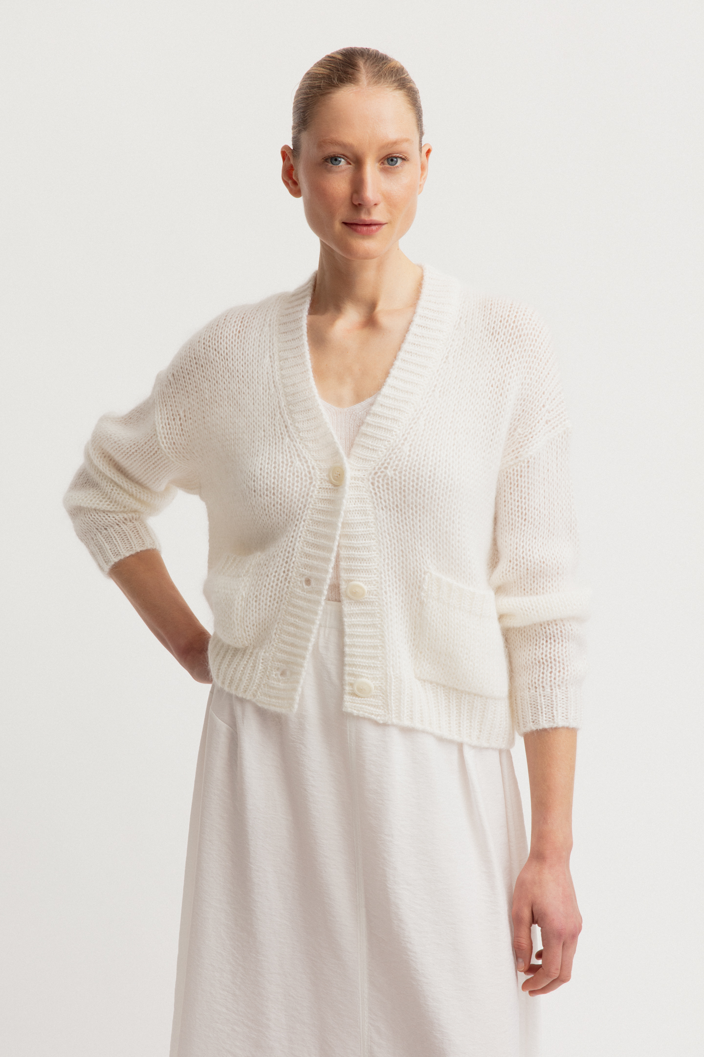 Mohair-Seide Cardigan