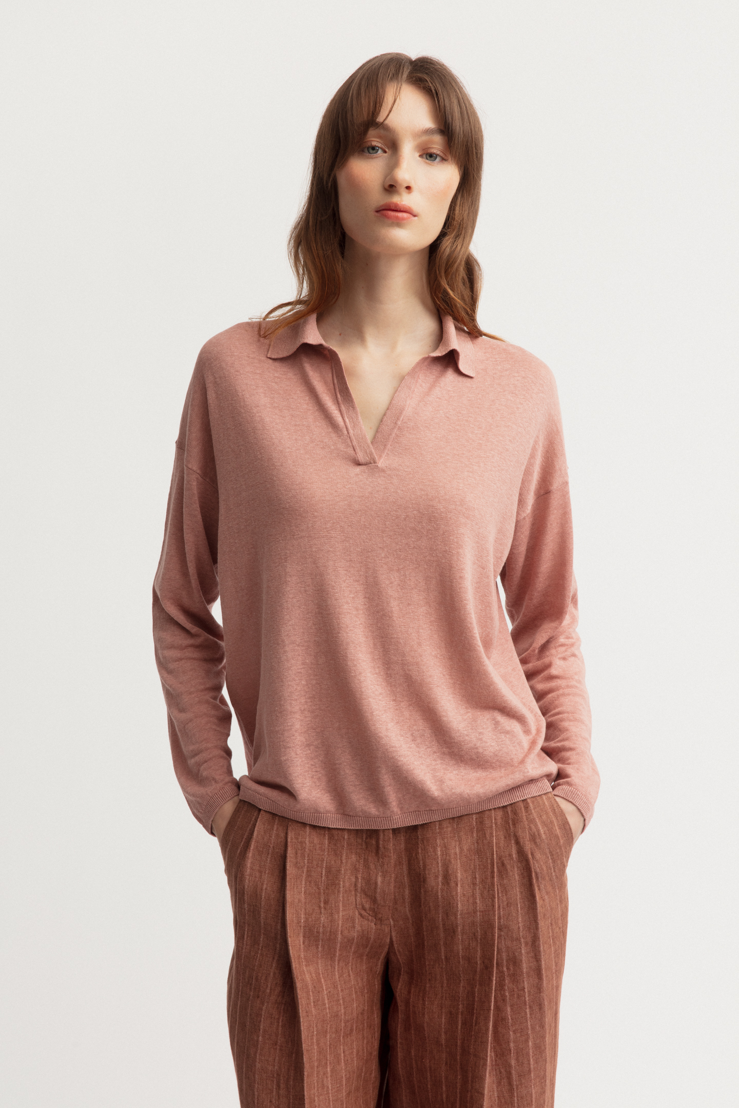 Silk-Linen Sweater