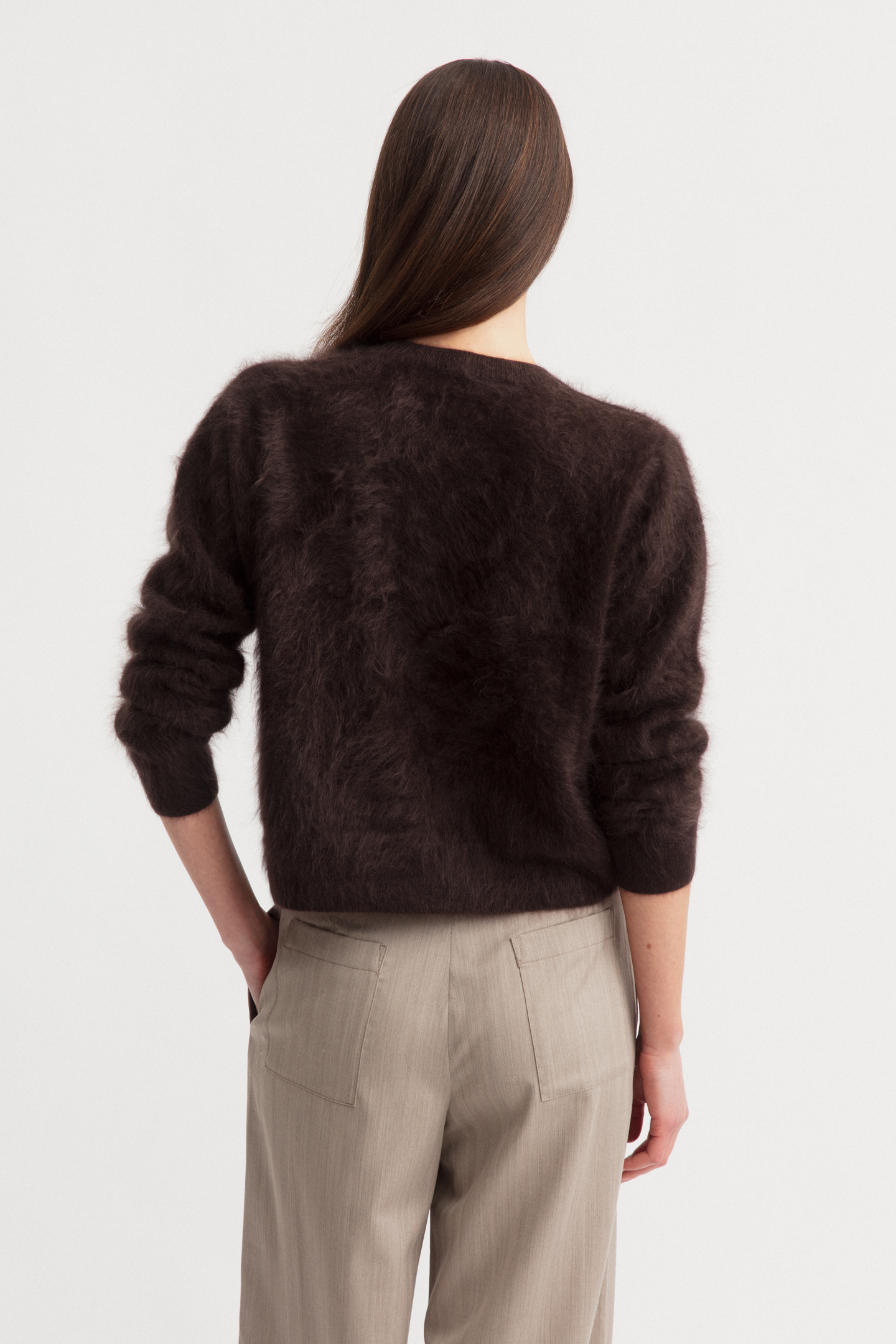 Brushed Cashmere Cardigan