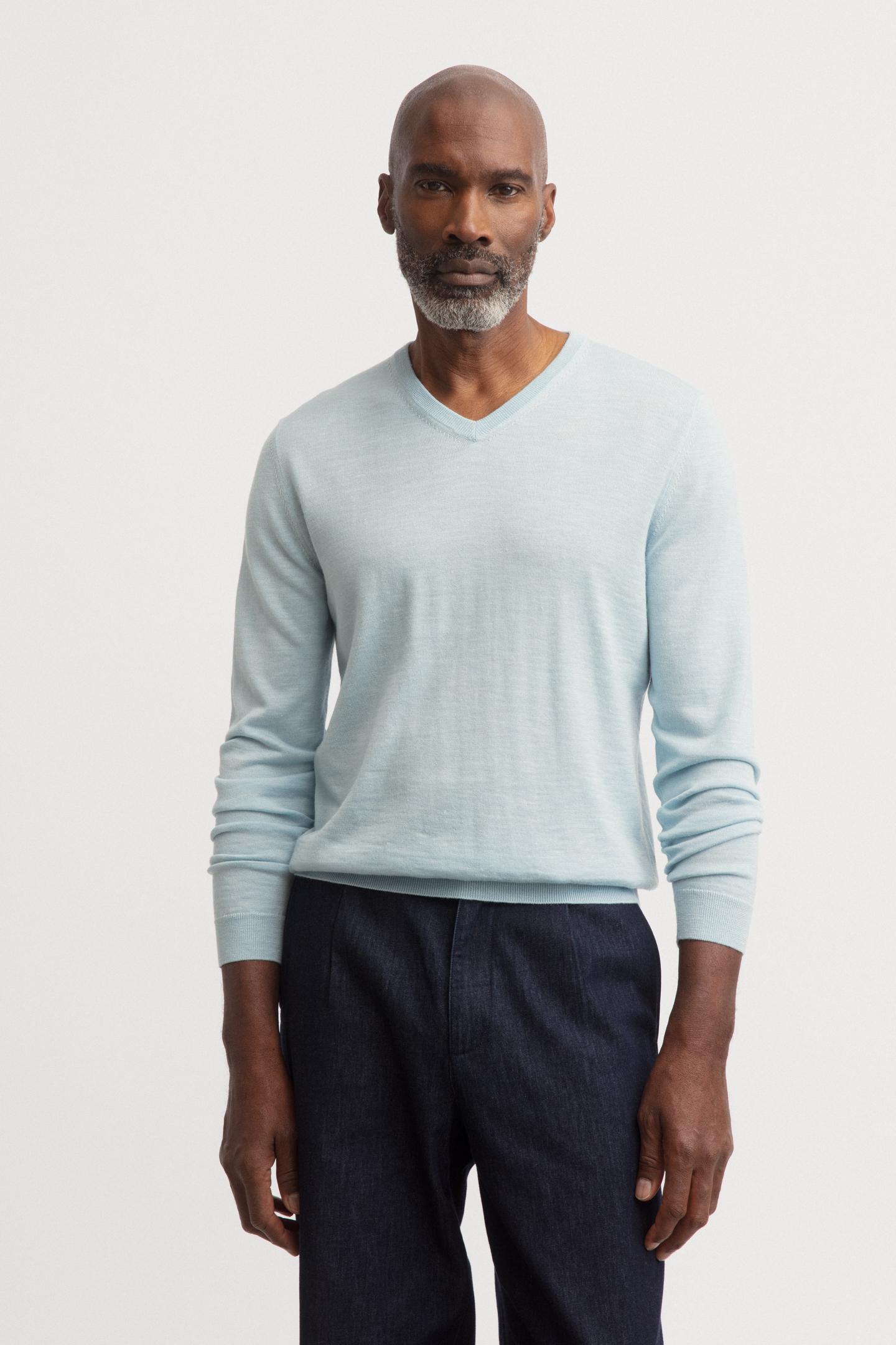 Merino-Seide-Leinen Pullover