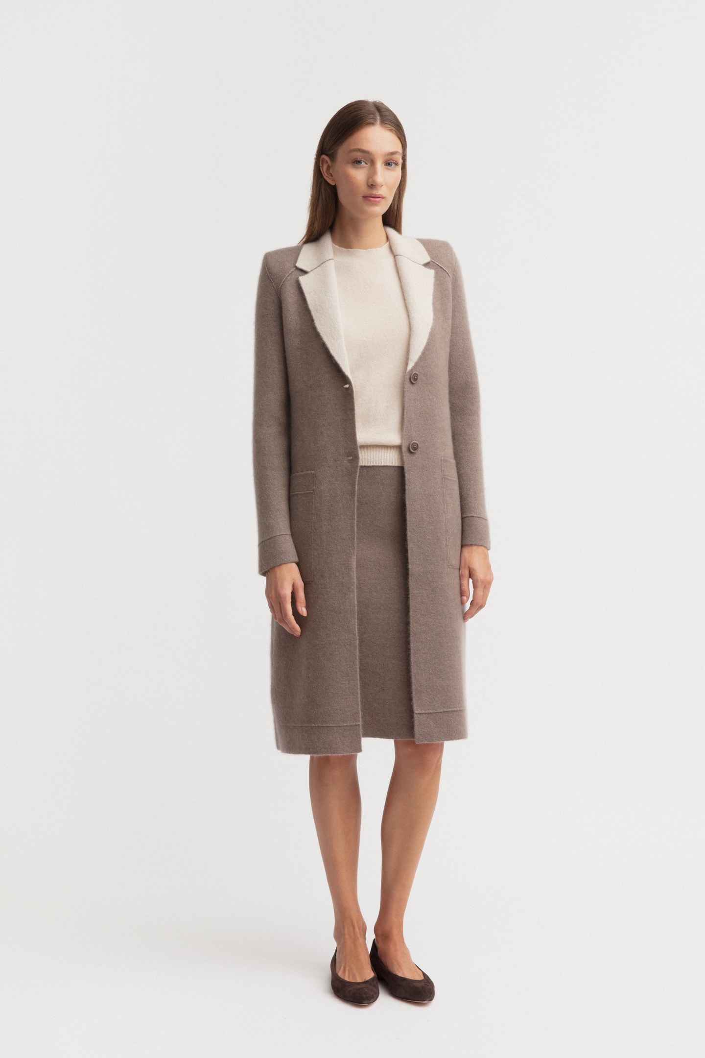 Cashmere-Seide Mantel