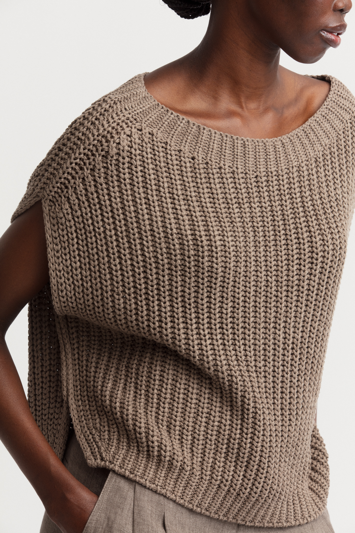 Seide-Leinen Pullover