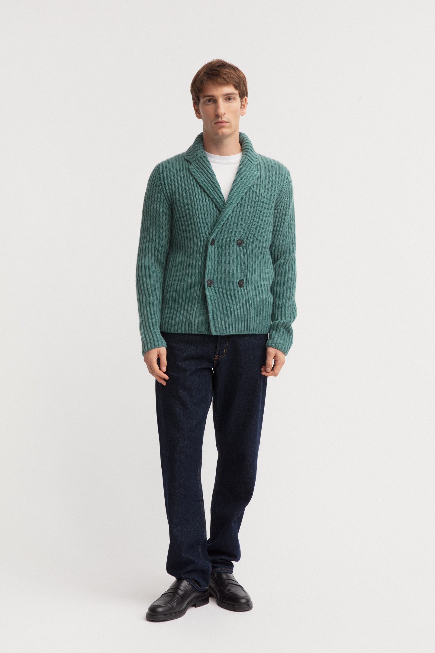 Stonewashed Cashmere Cardigan