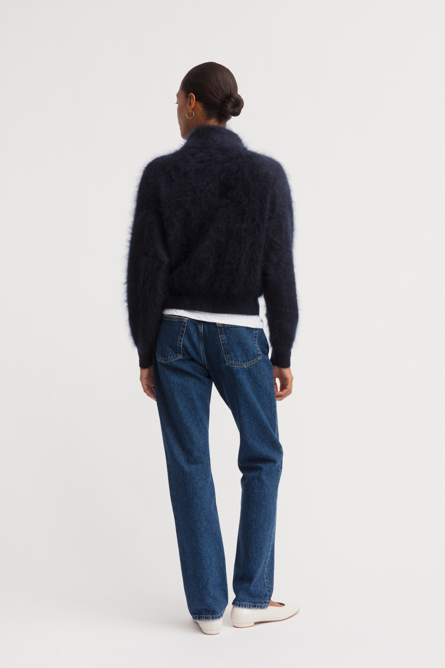 Brushed Cashmere Cardigan