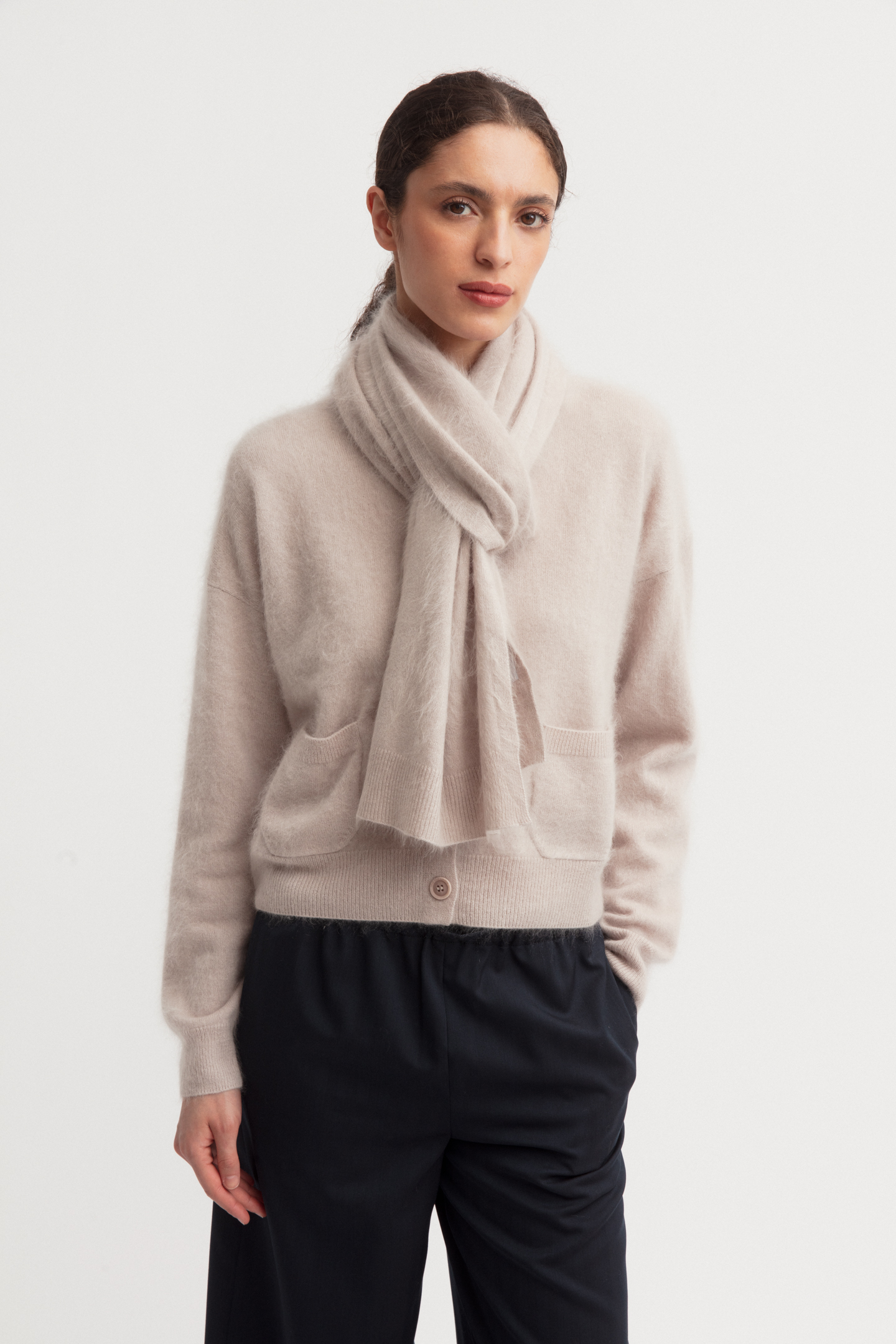 Brushed Cashmere Scarf