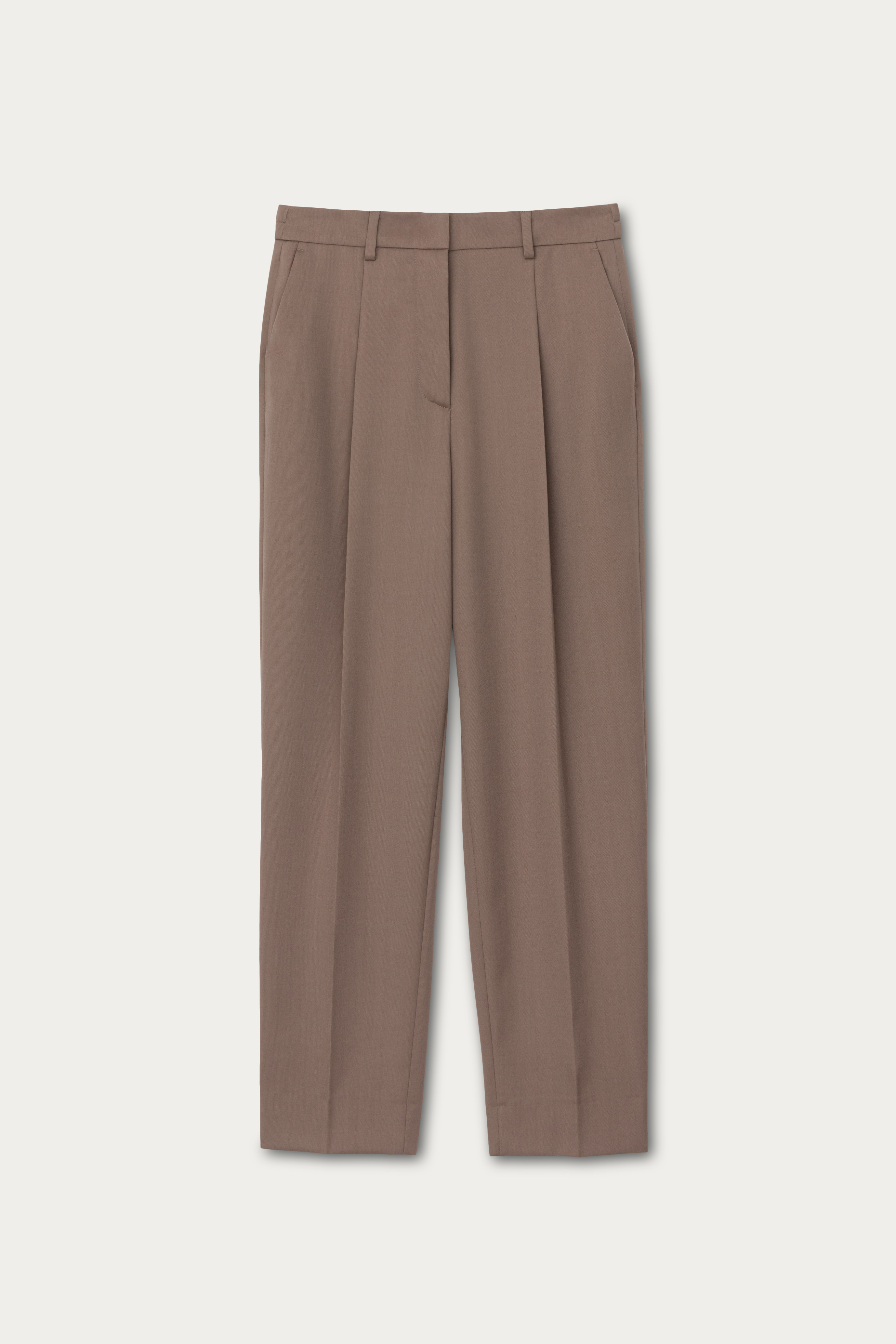 Pleated front trousers