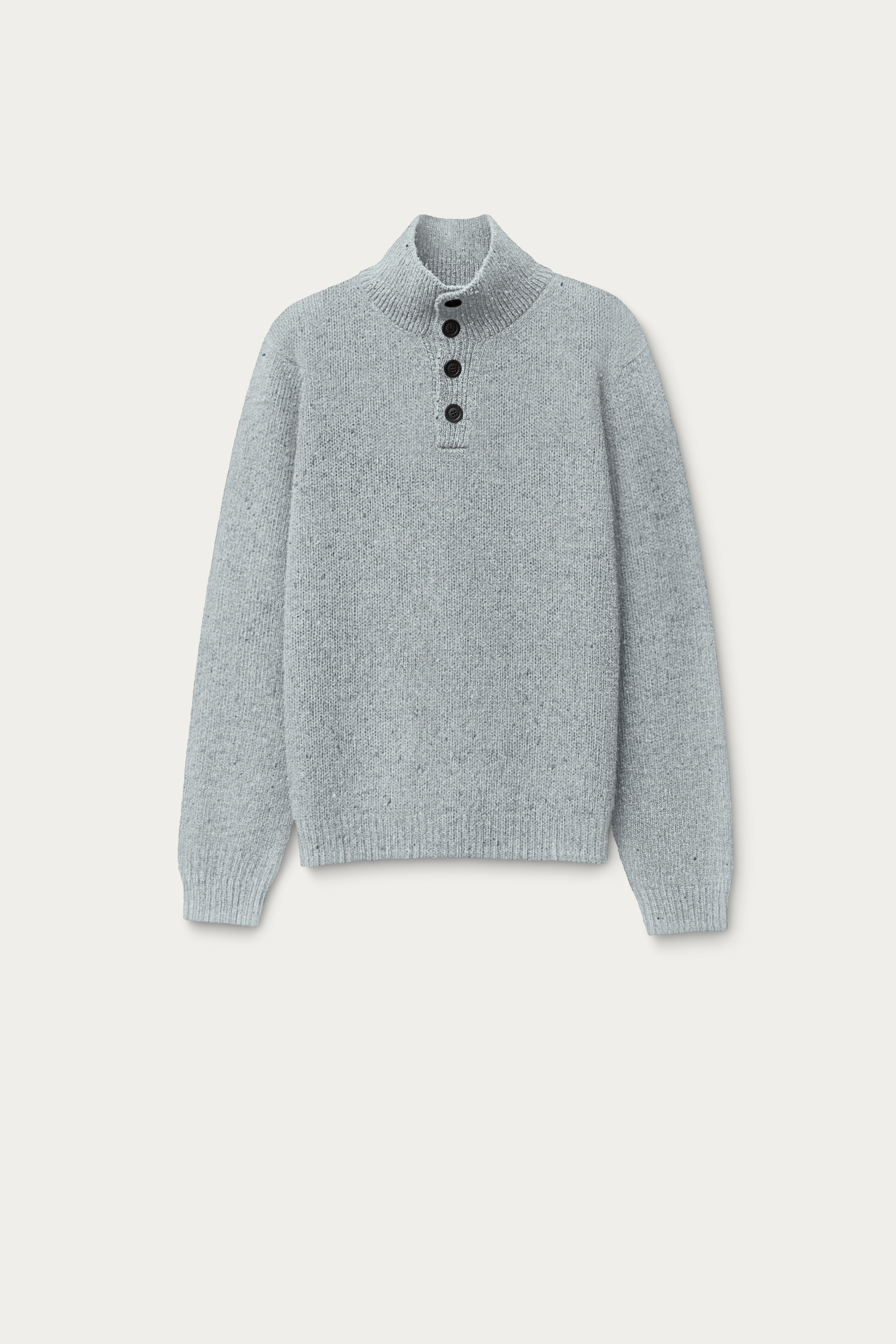 Wool-Cashmere Half-Zip Sweater
