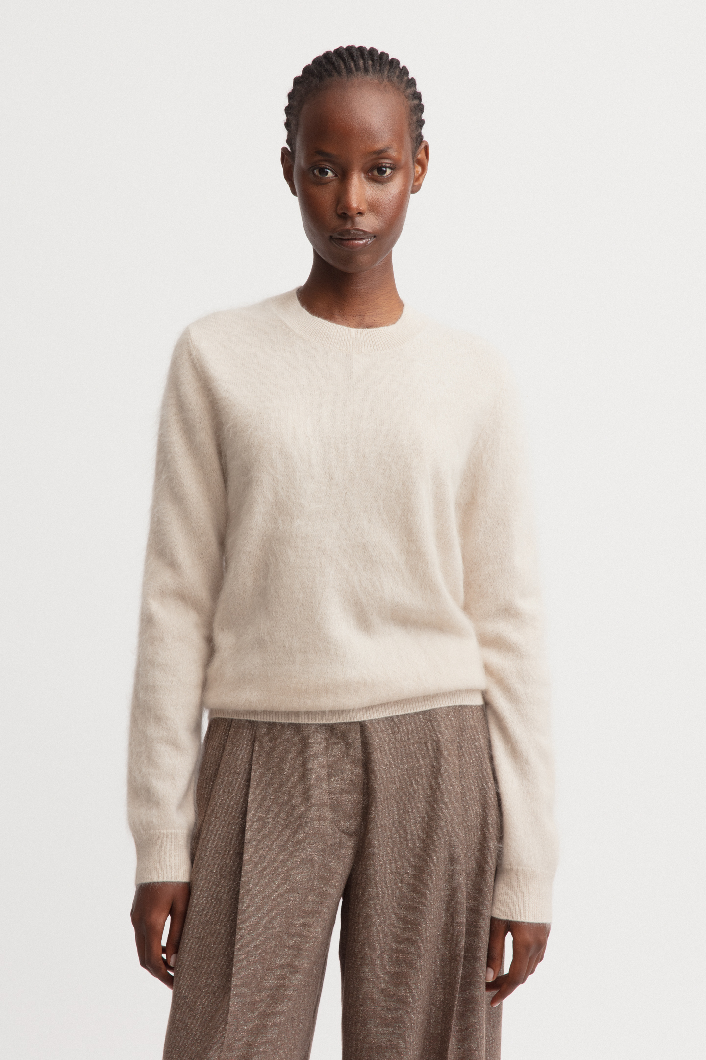 Brushed Cashmere Pullover