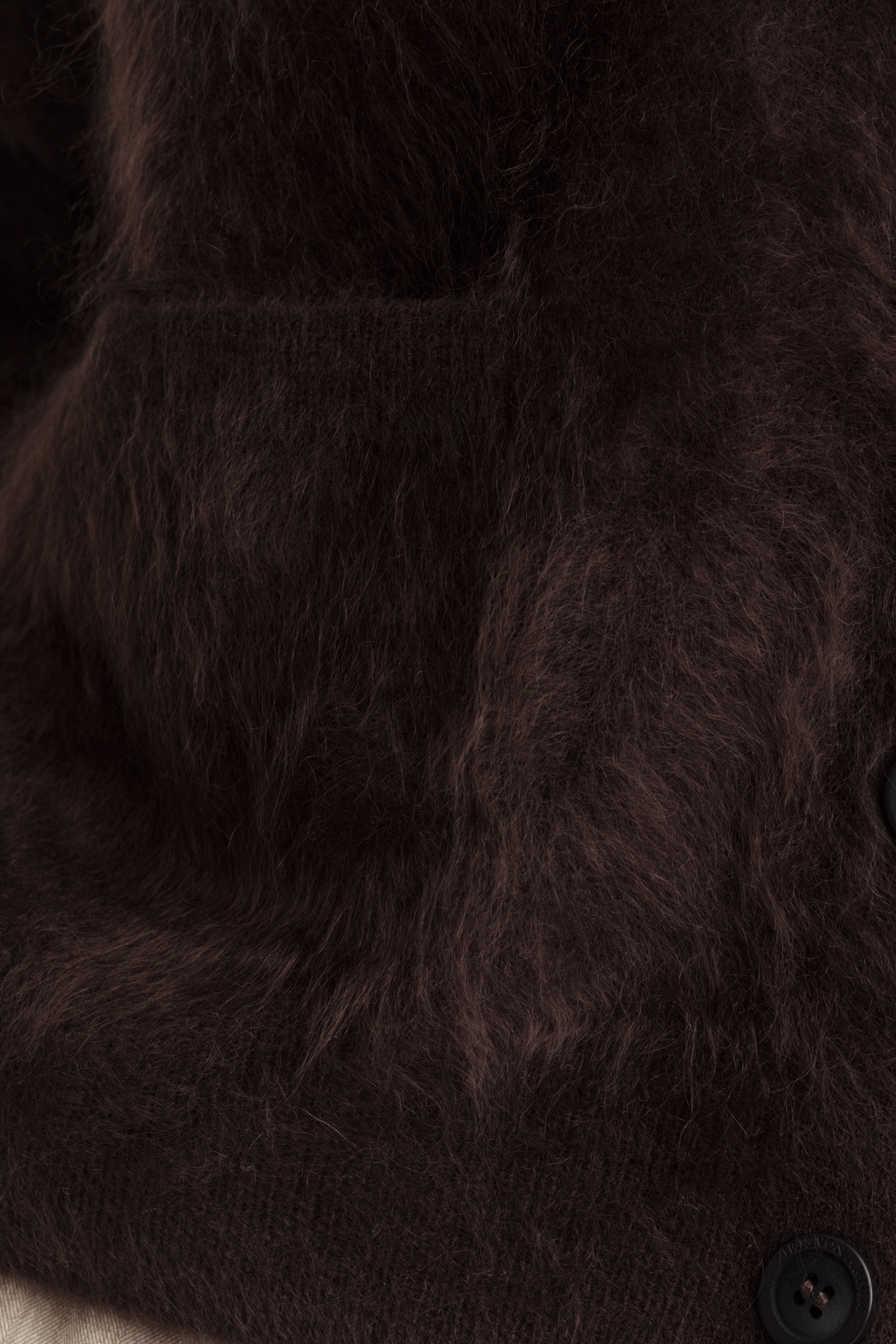 Brushed Cashmere Cardigan