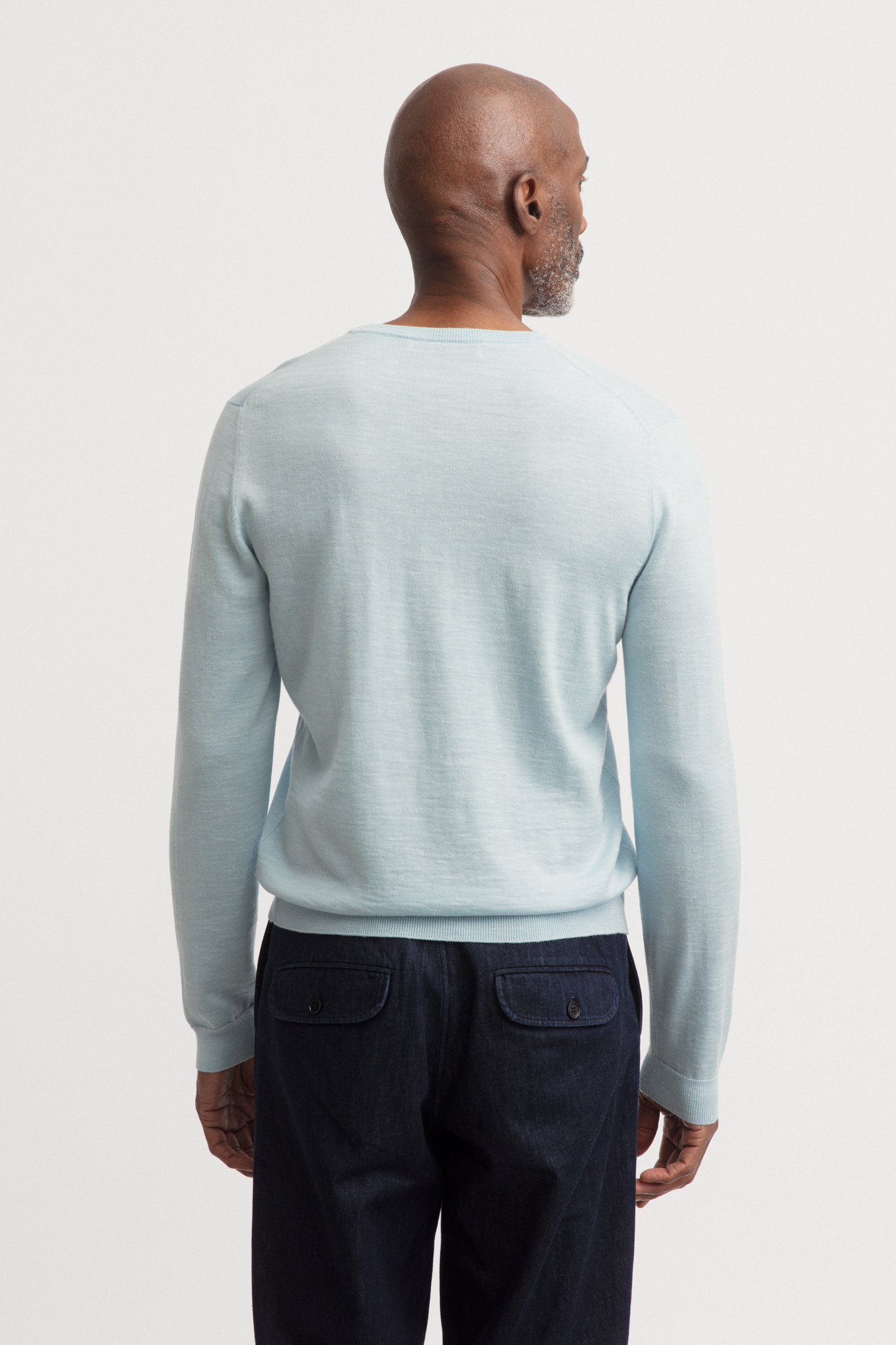 Merino-Seide-Leinen Pullover