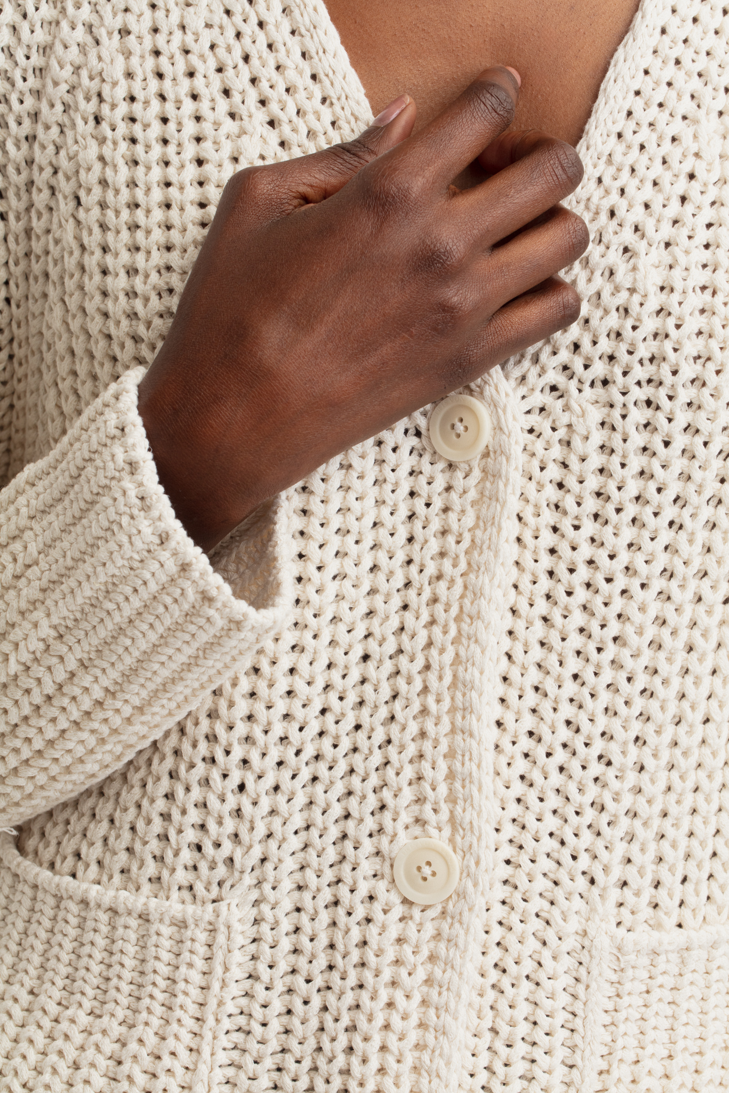 Seide-Leinen Cardigan