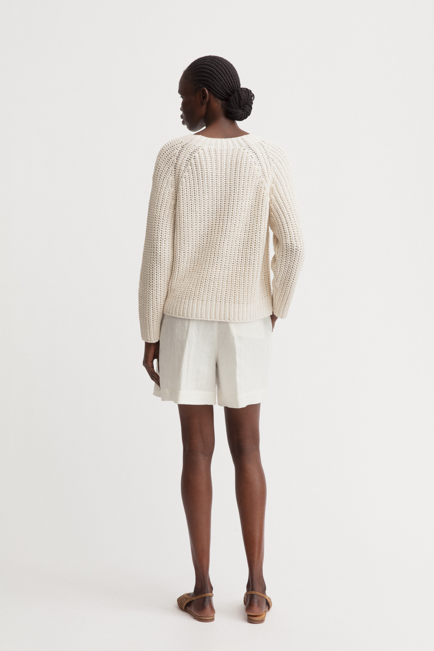 Seide-Leinen Pullover