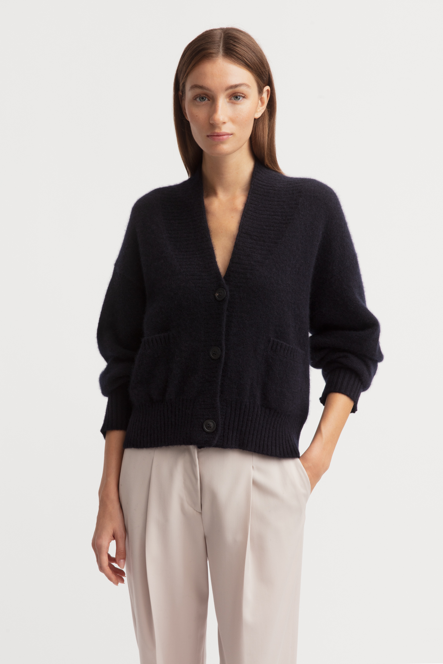Cashmere-Silk Cardigan