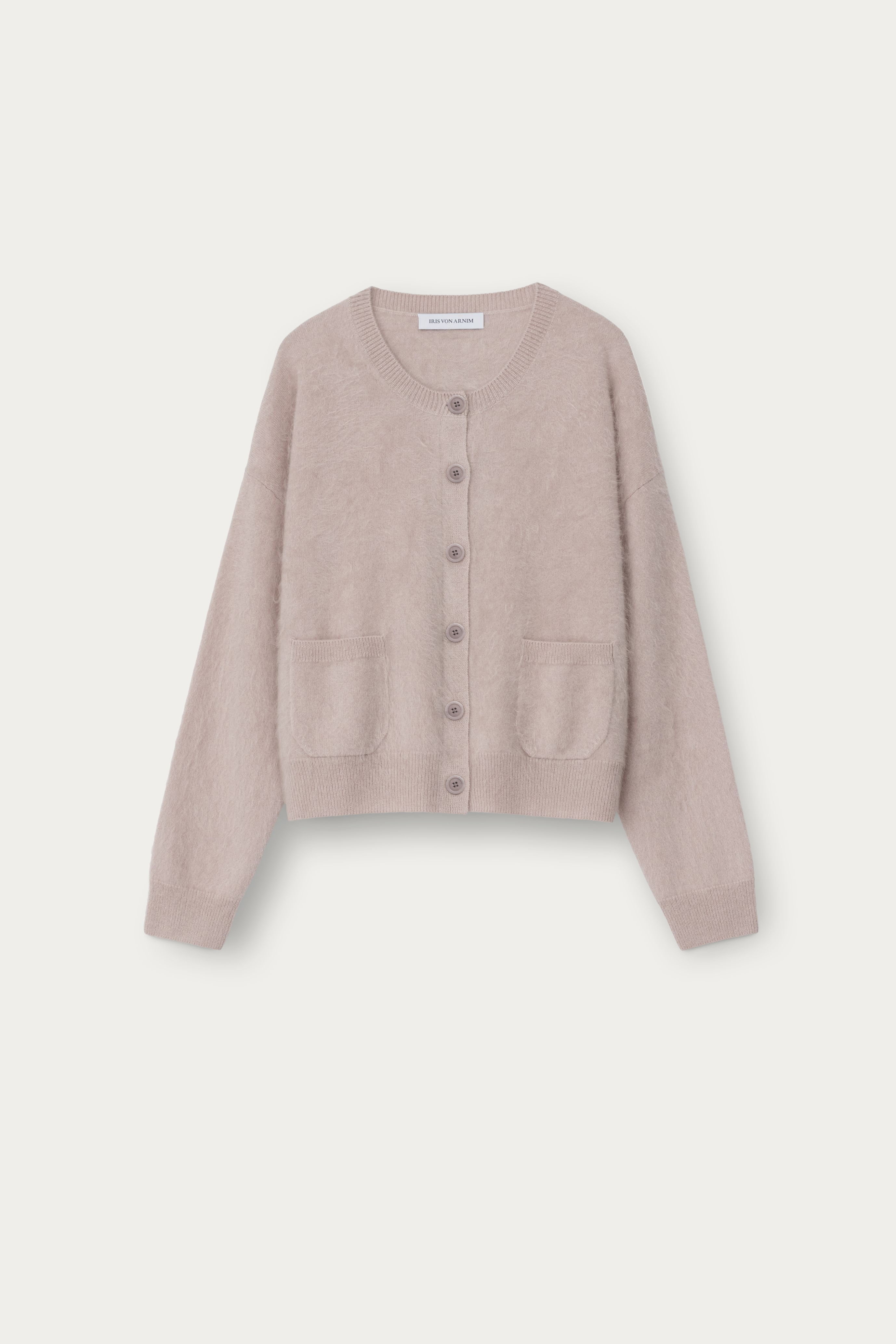 Brushed Cashmere Cardigan