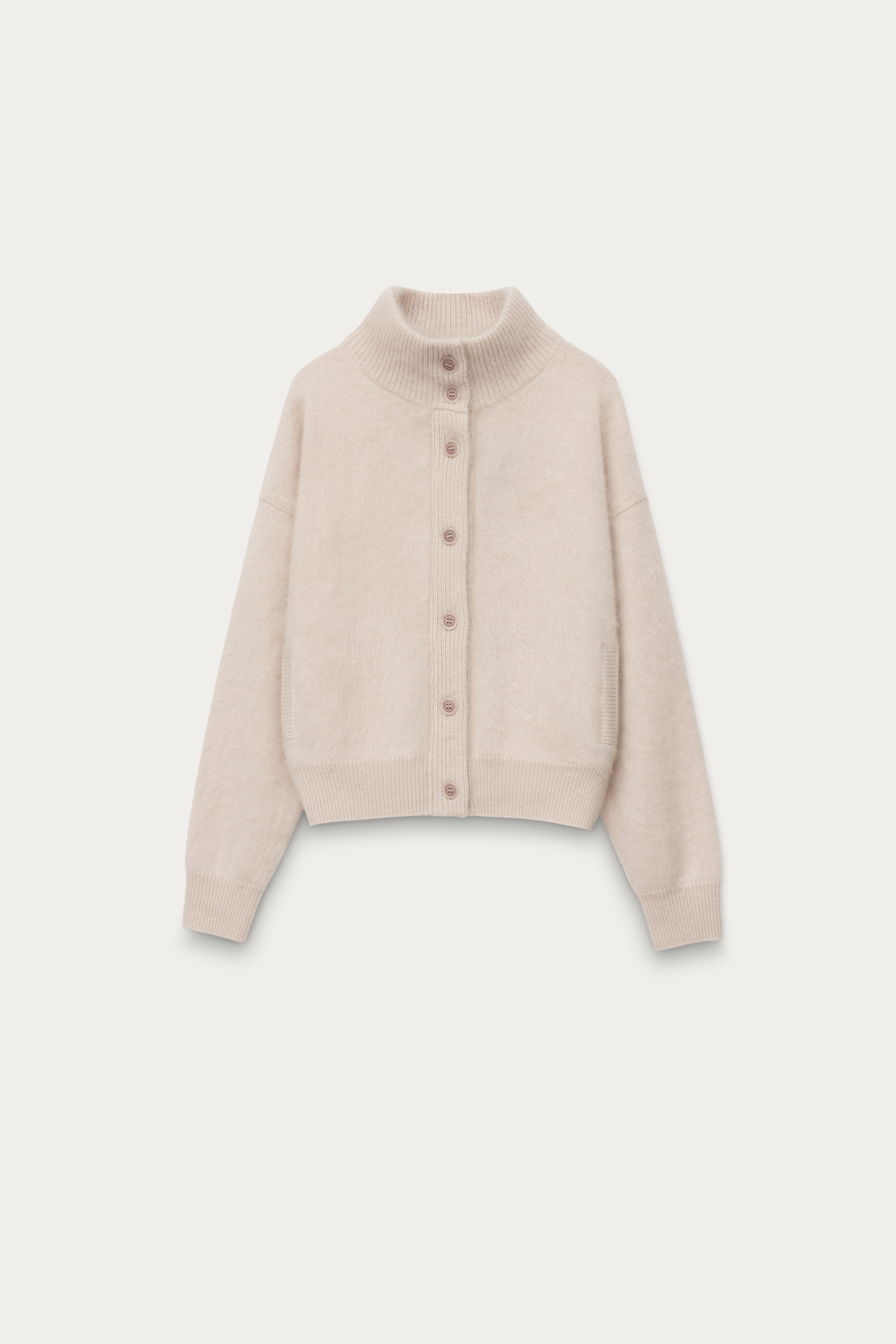 Brushed Cashmere Cardigan