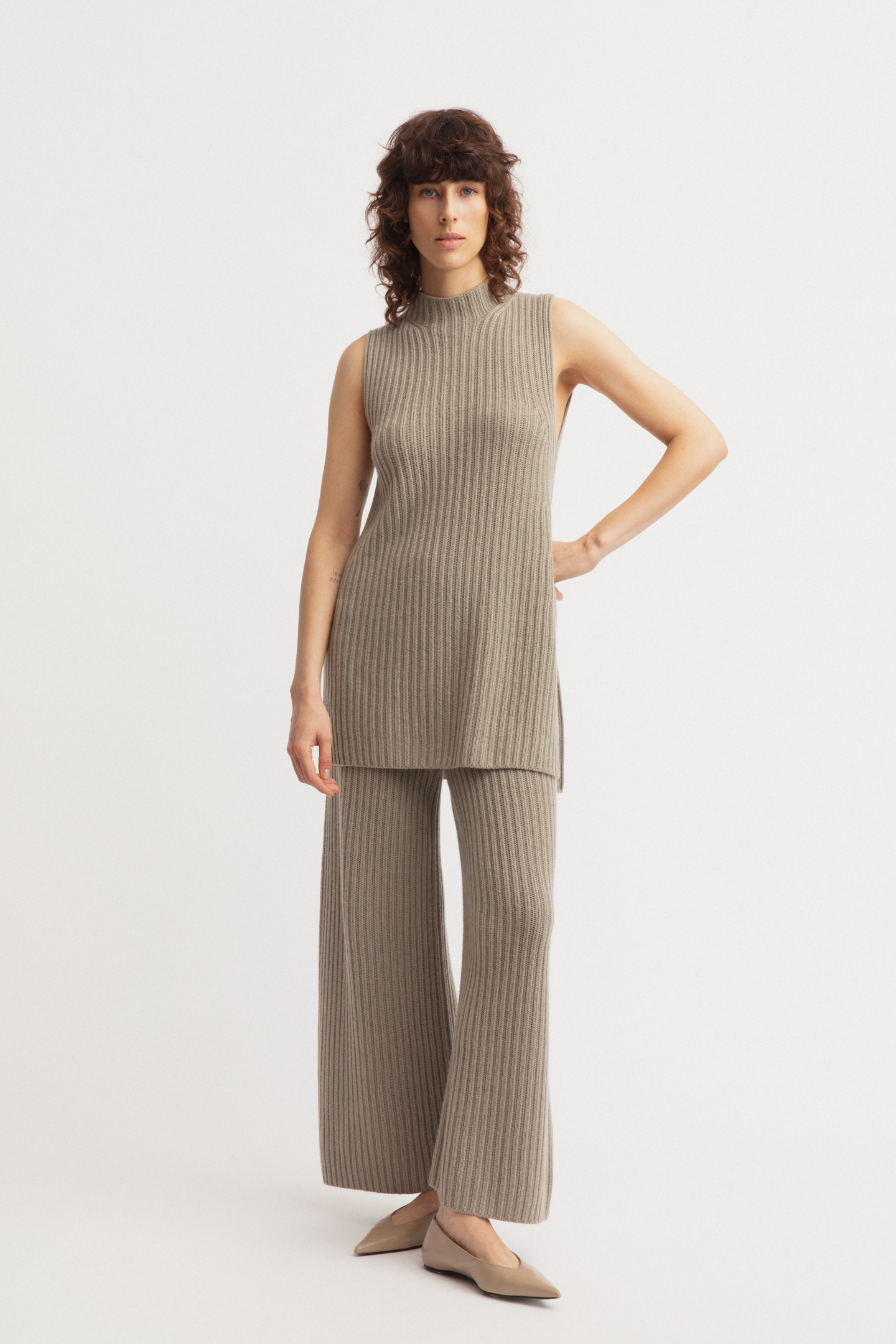 Stonewashed Cashmere Top