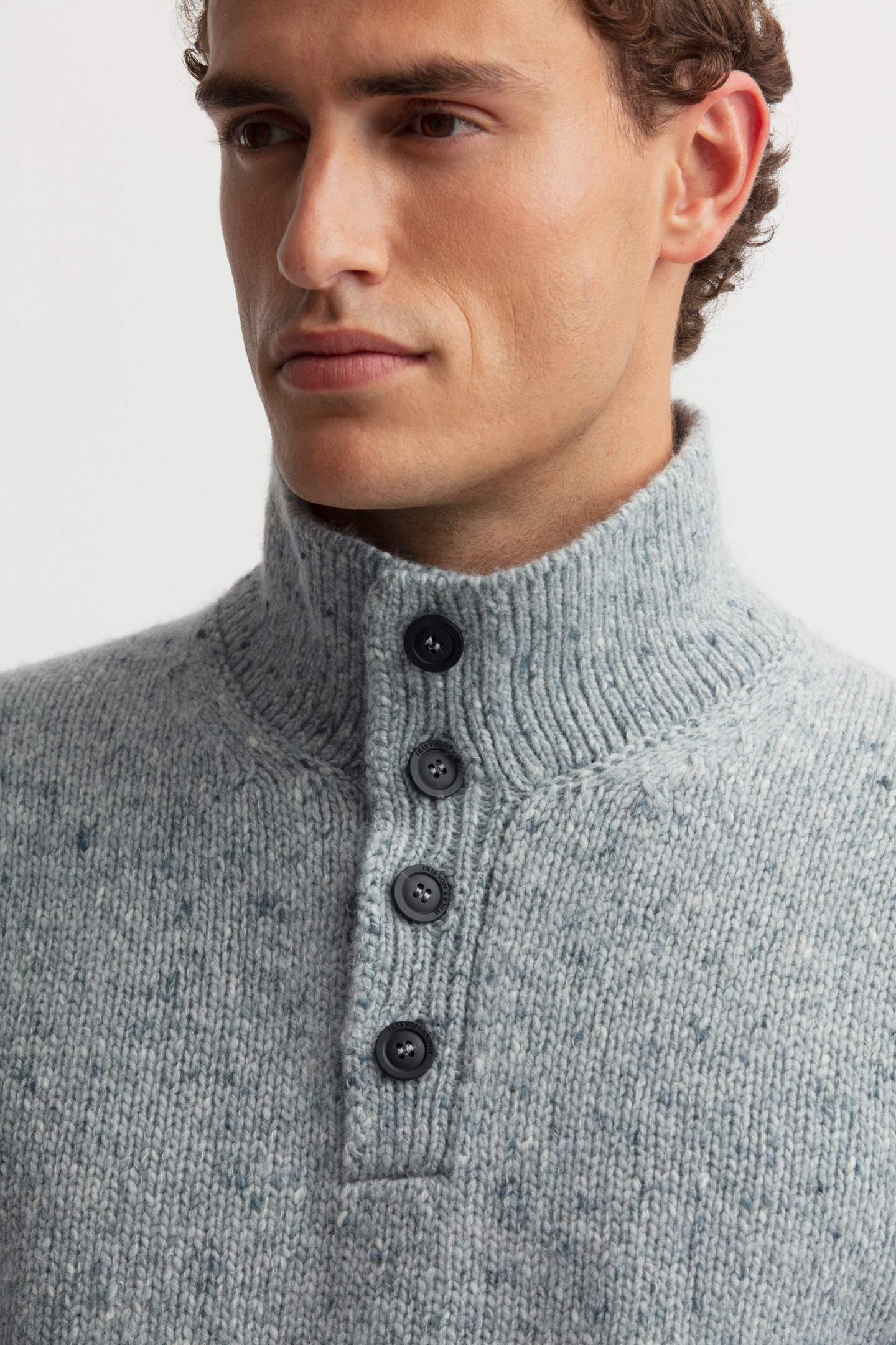Wool-Cashmere Half-Zip Sweater