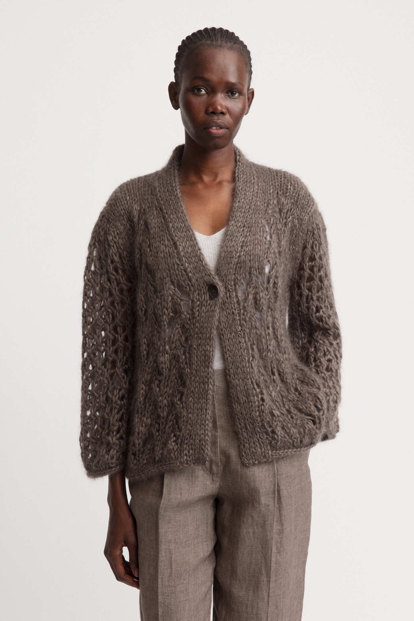 Mohair-Seide Cardigan