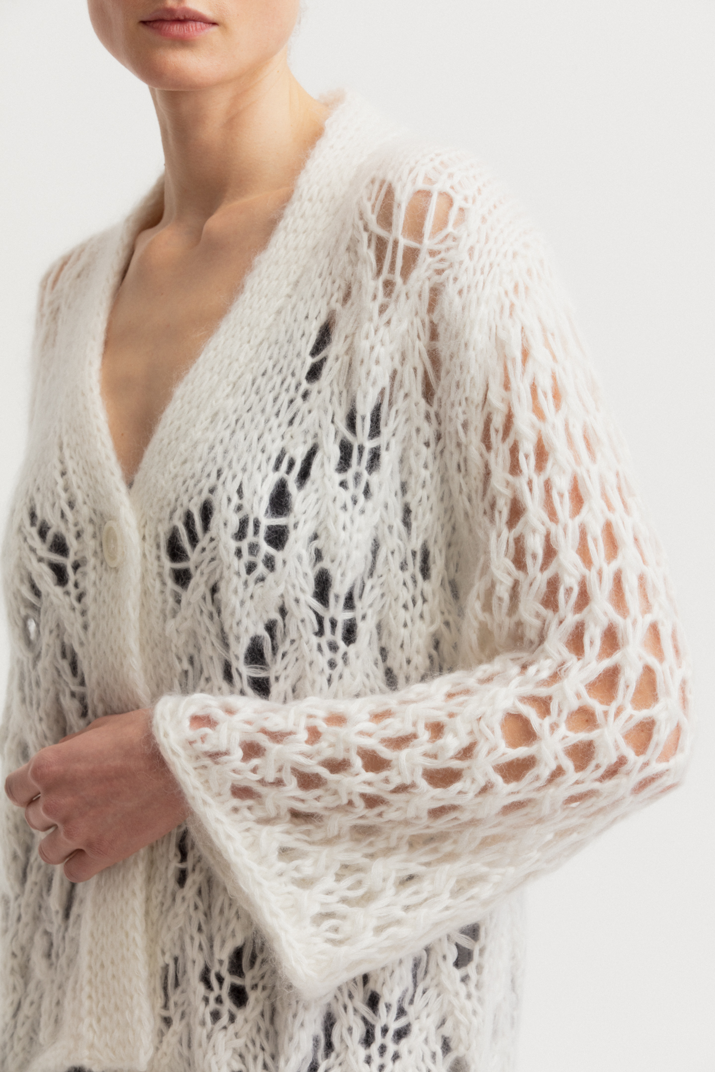 Mohair-Silk Cardigan