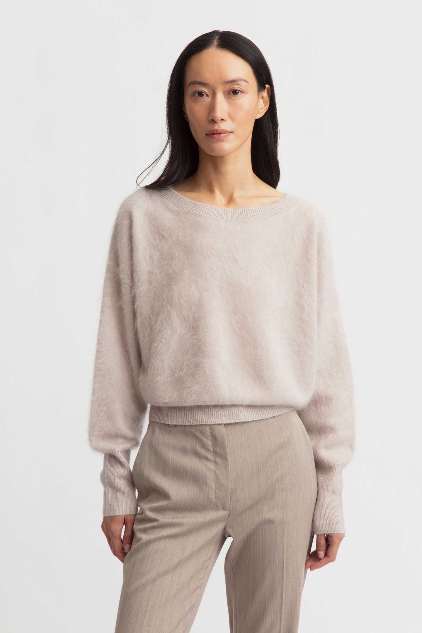 Brushed Cashmere Pullover