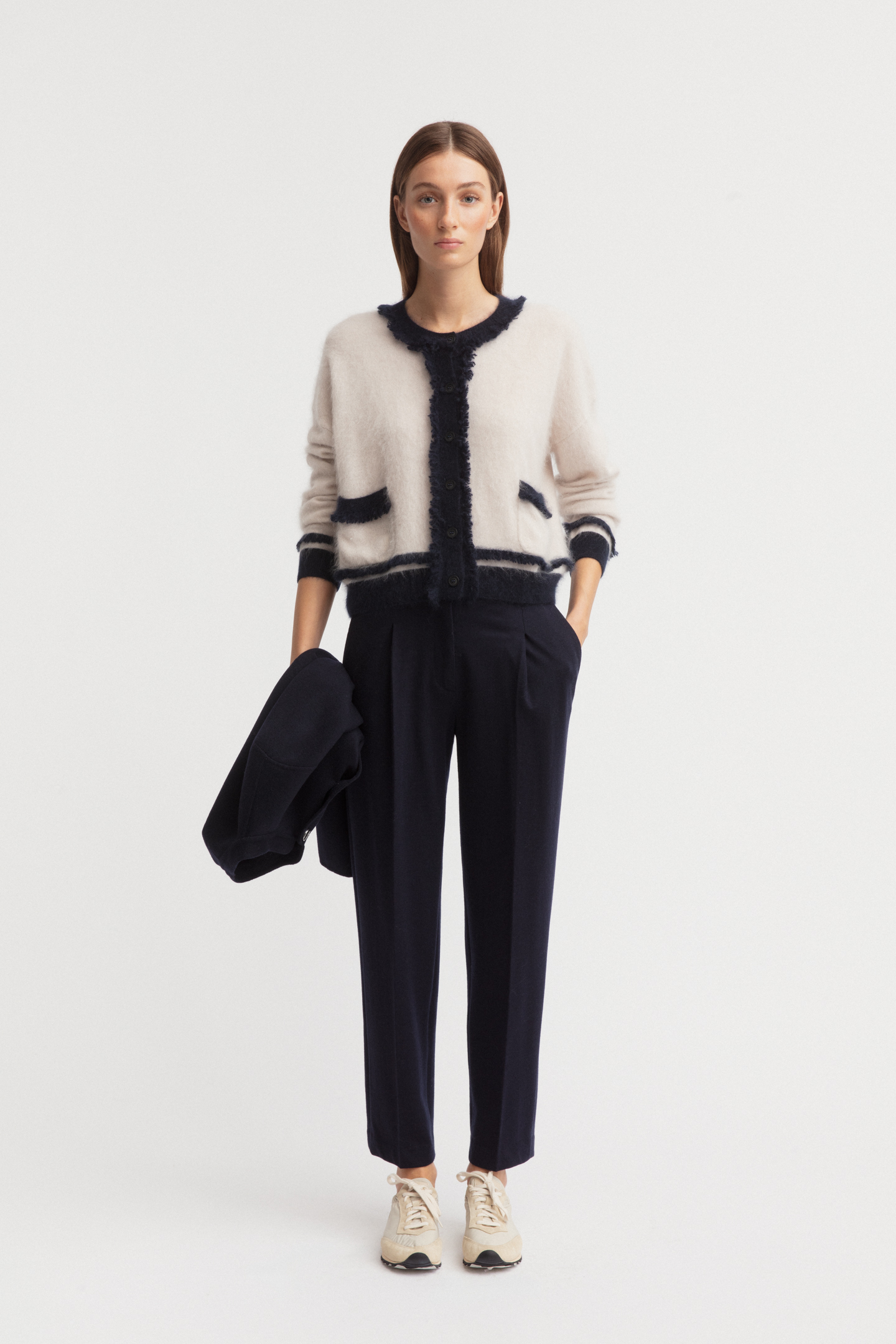 Brushed Cashmere Cardigan