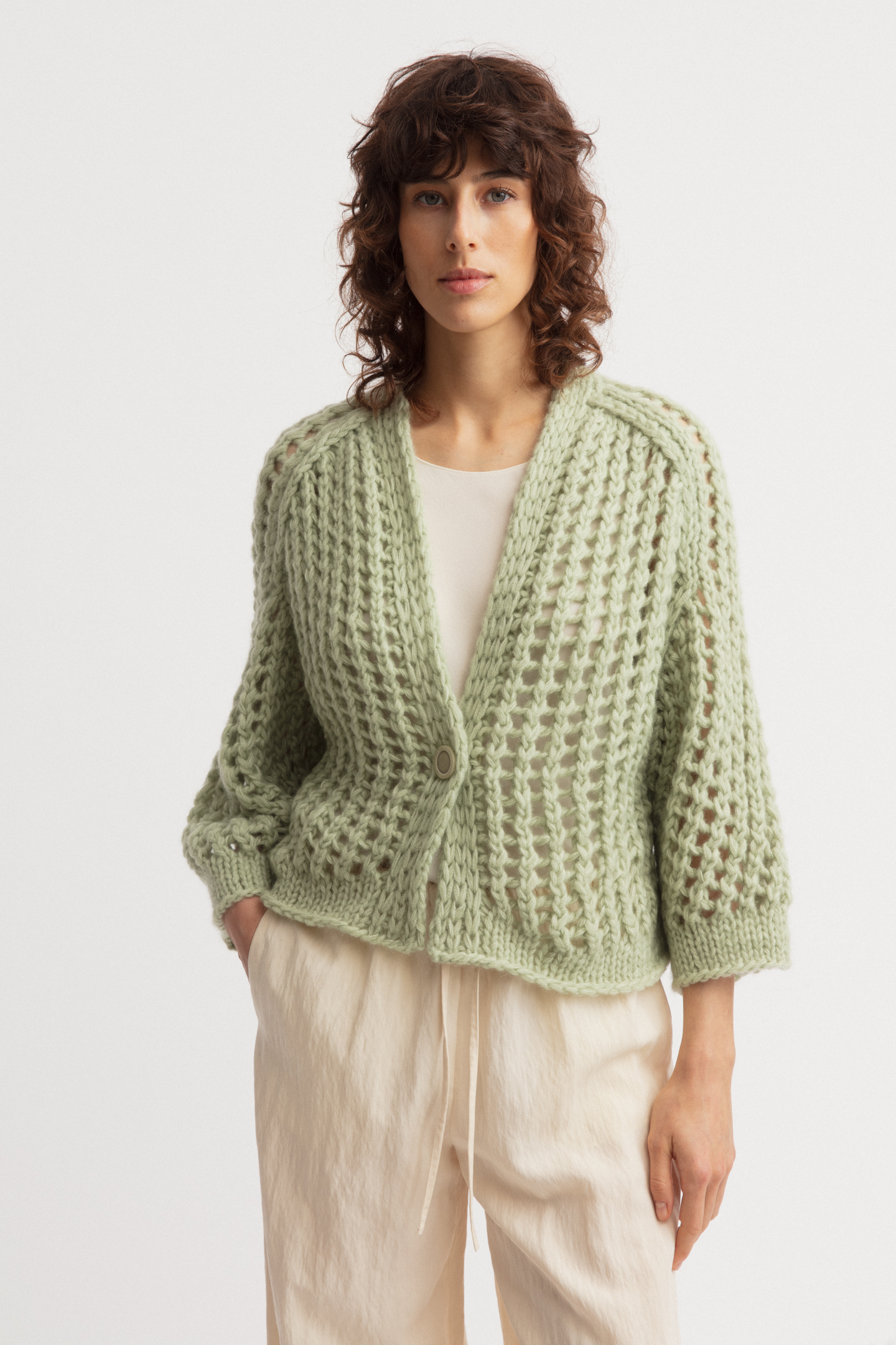 Cashmere-Baumwolle Cardigan