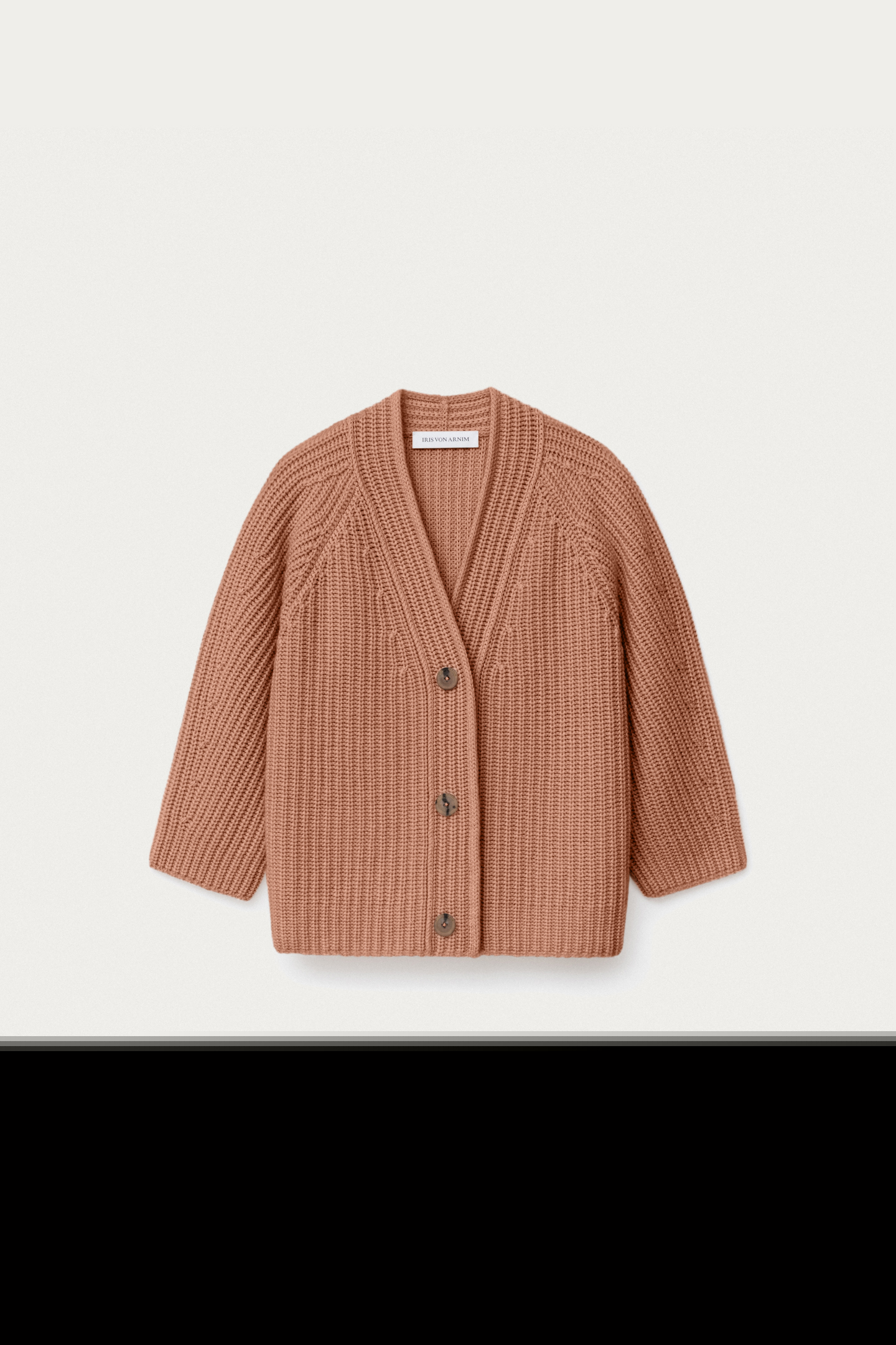 Stonewashed Cashmere Cardigan