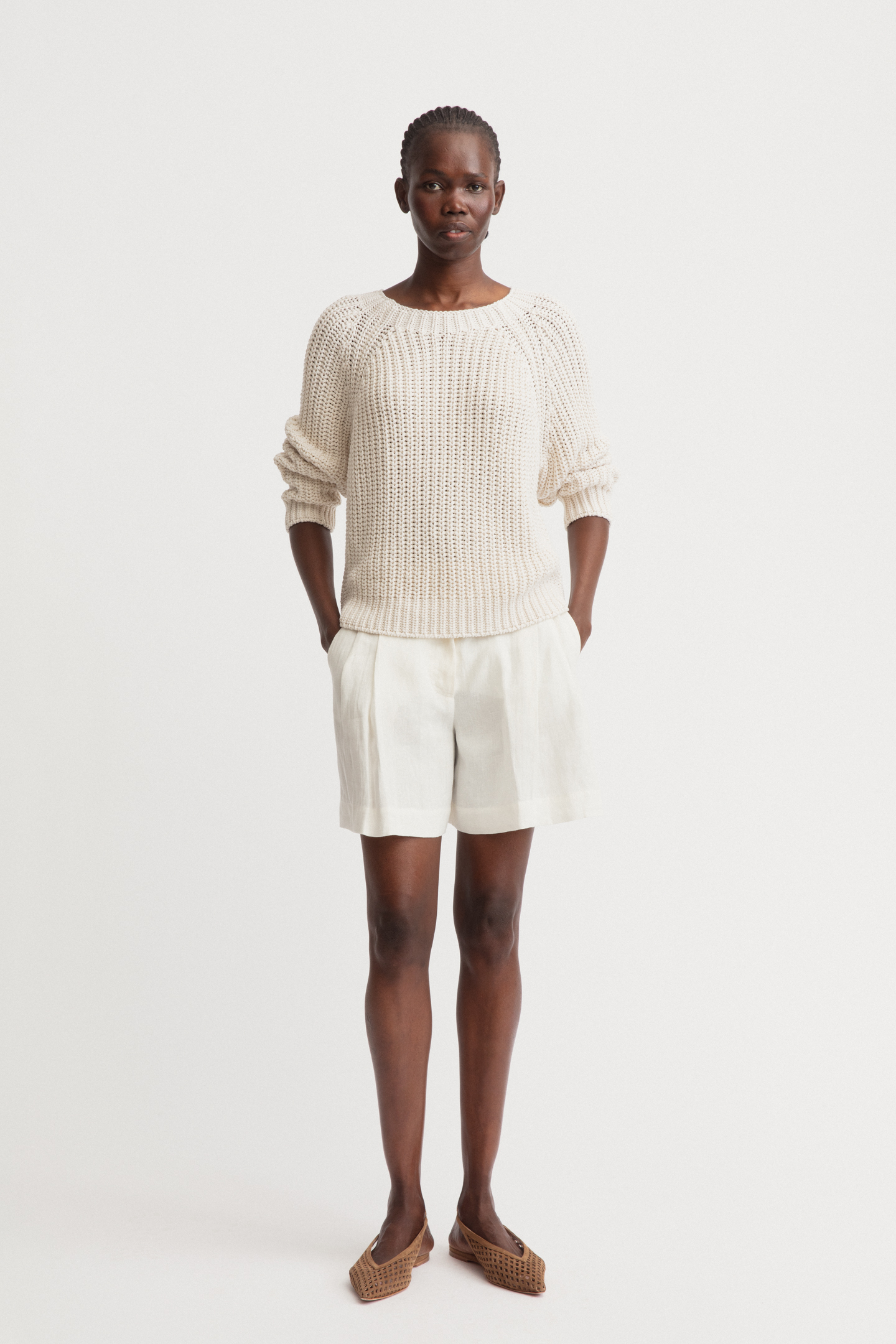 Seide-Leinen Pullover