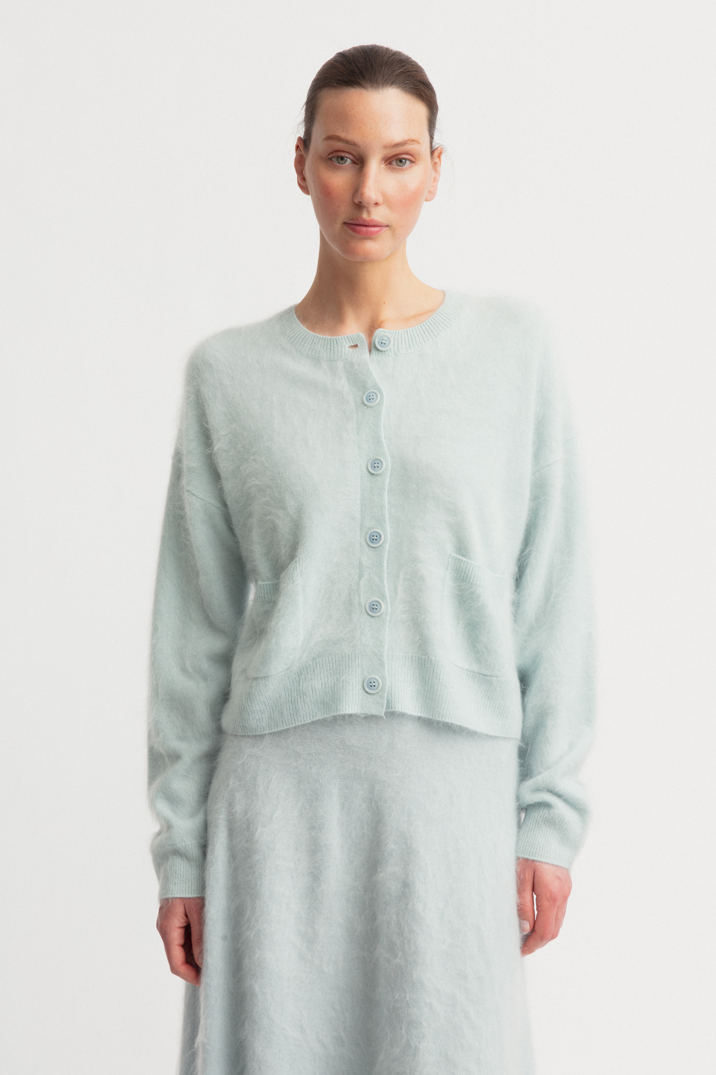 Brushed Cashmere Cardigan