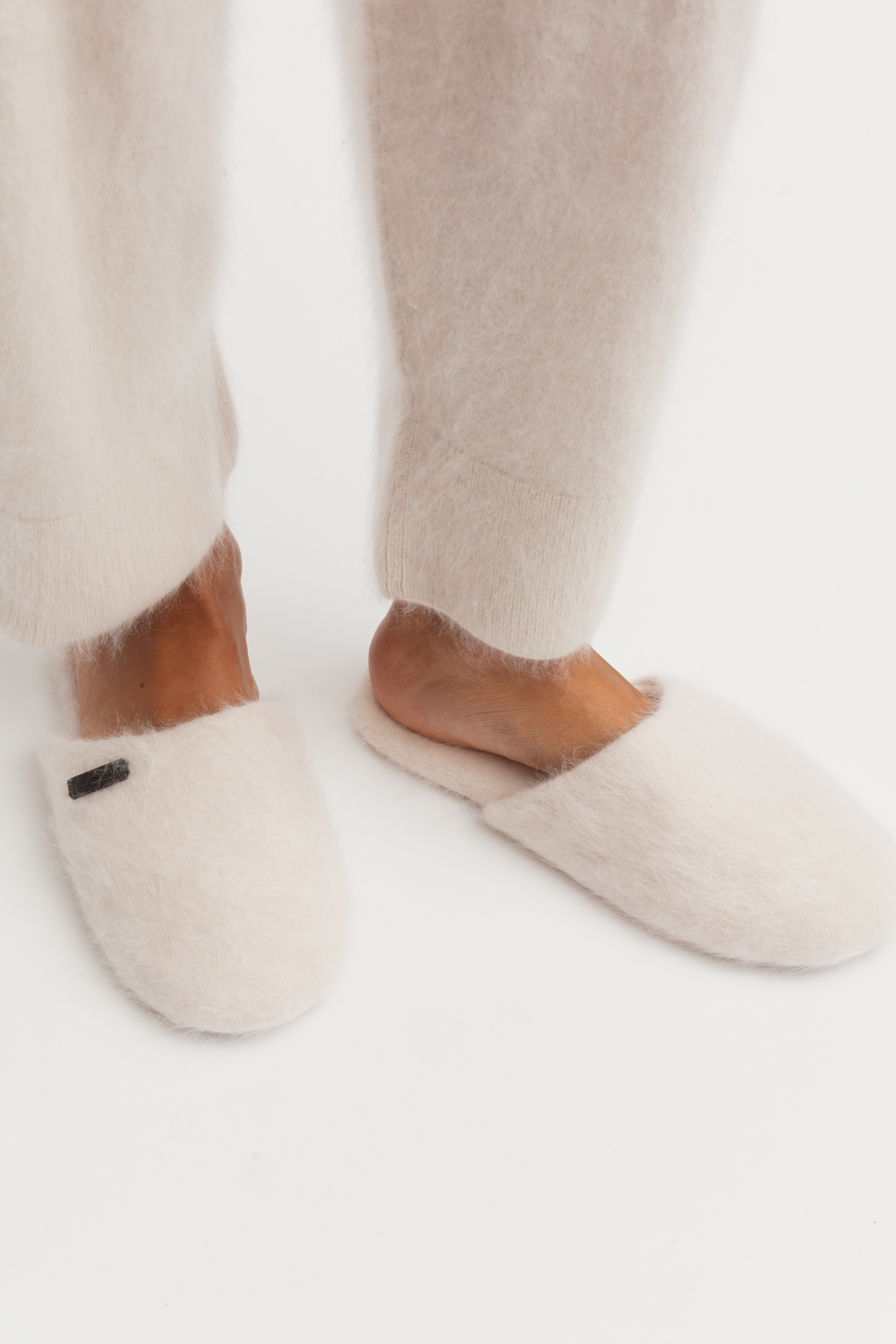 Brushed Cashmere Slippers