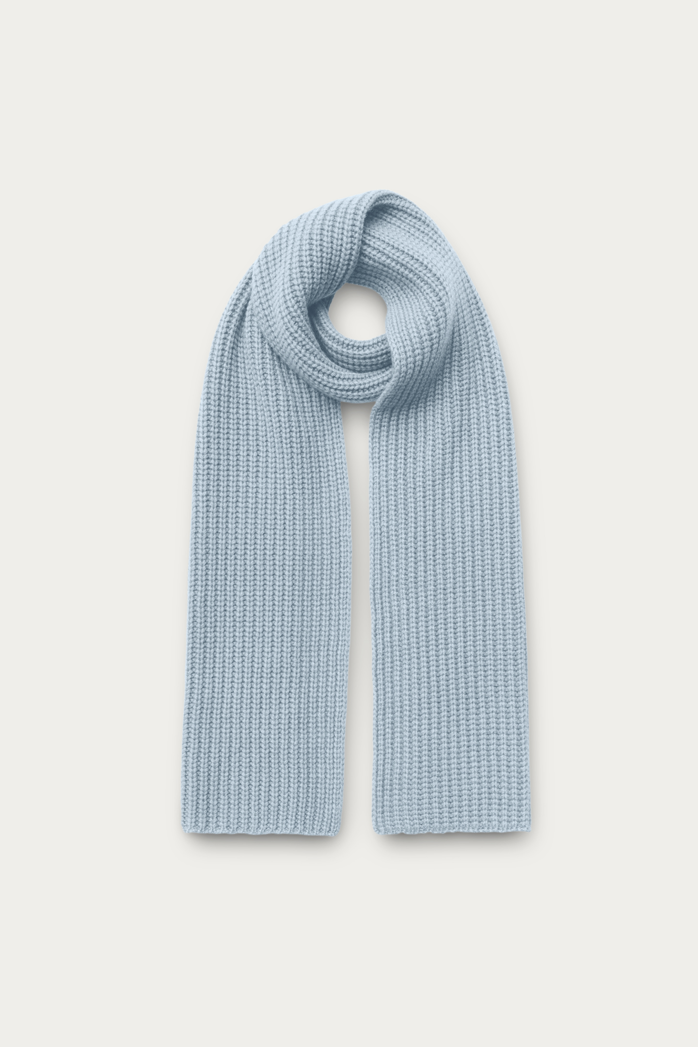 Men's White Wool Cashmere Scarf – LA FERANI, 60x180cm, Lightweight Spring Wrap, Elegant Luxury