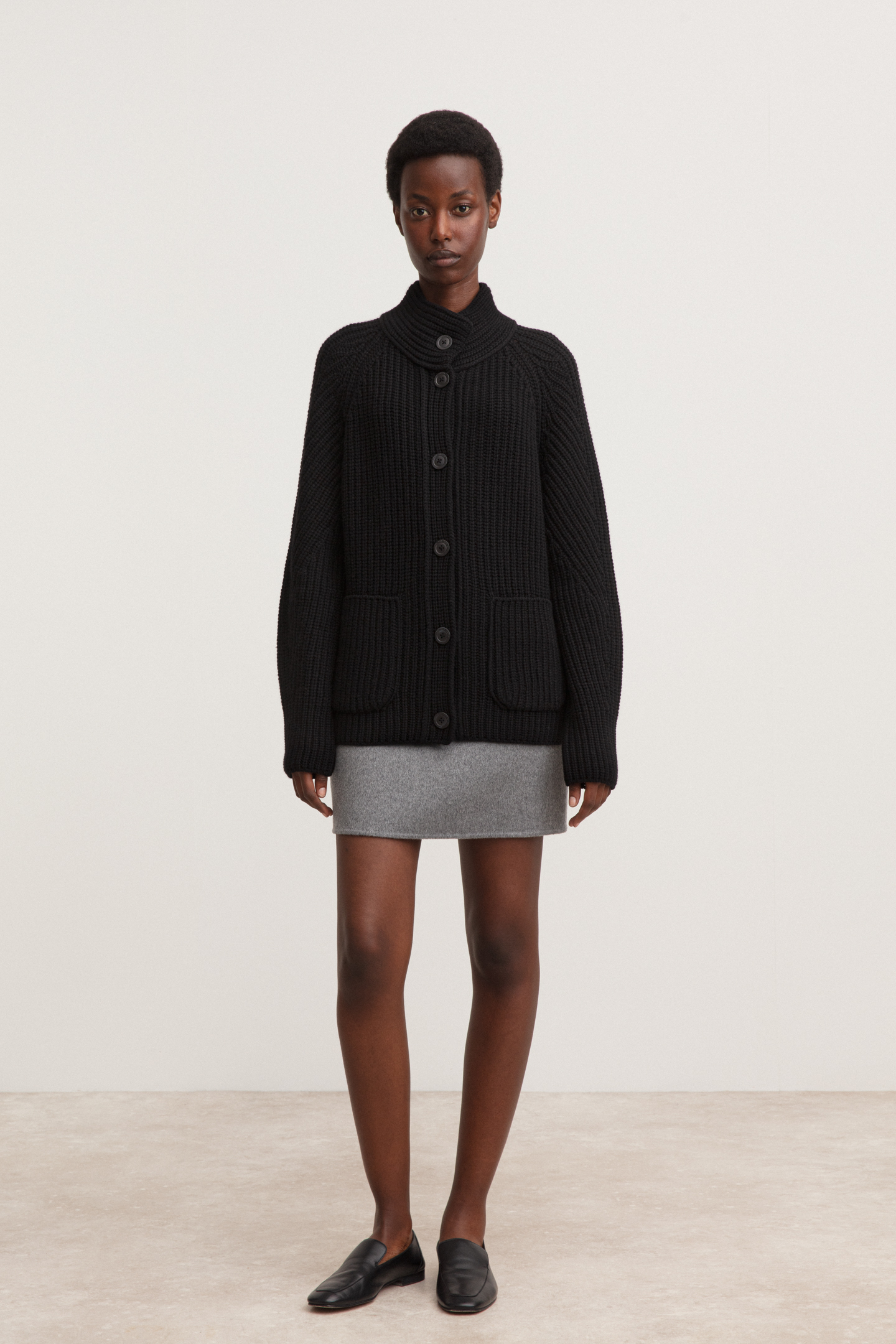 Stonewashed Cashmere Cardigan