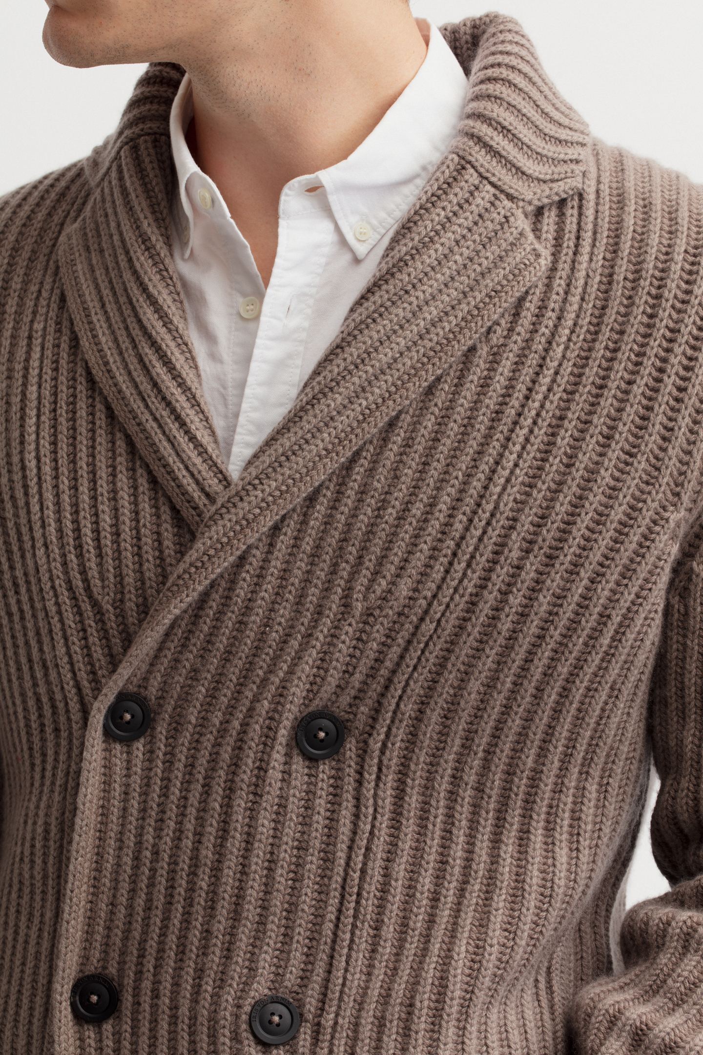 Stonewashed Cashmere Cardigan