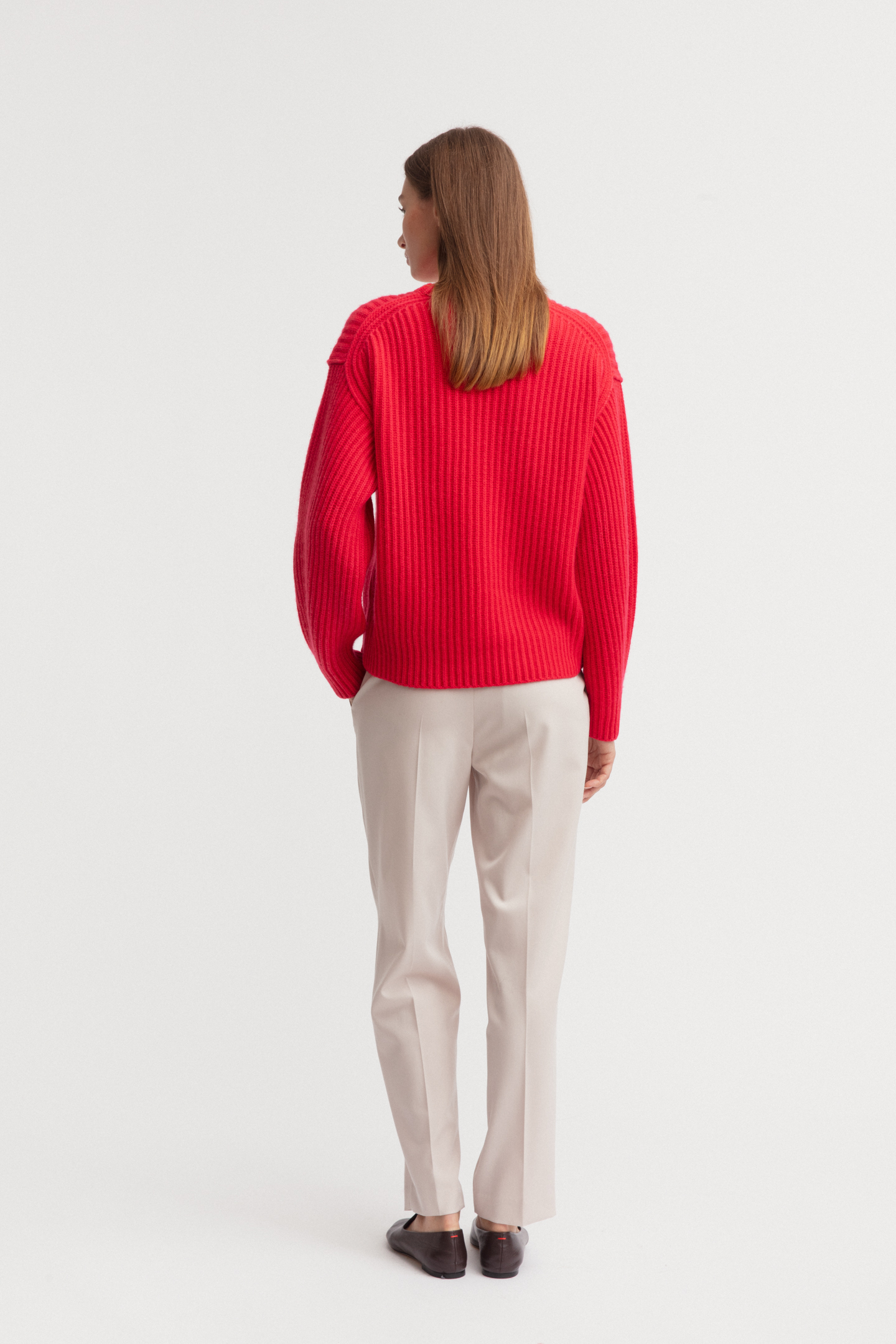 Pleated front trousers
