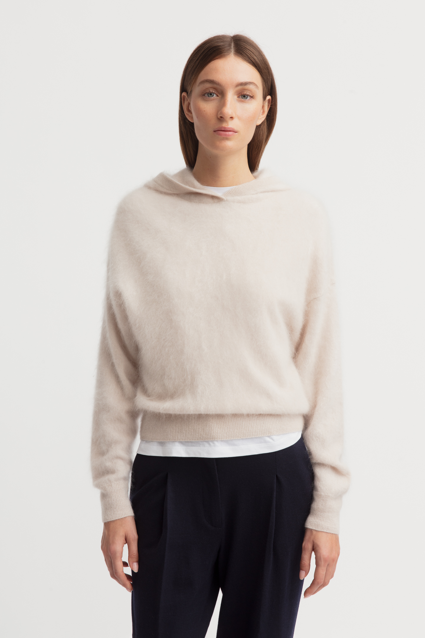 Brushed Cashmere Pullover