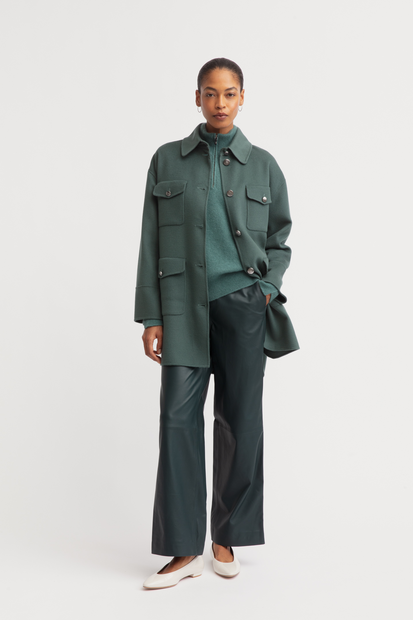 Doubleface Hemdjacke